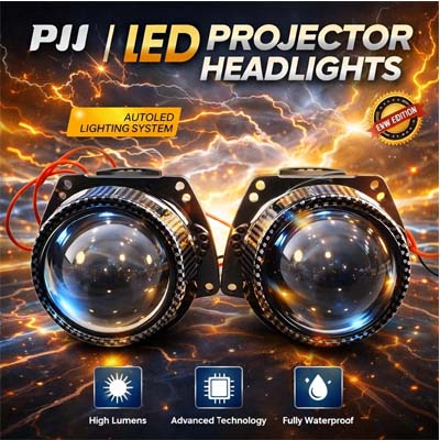 PJJ New Edition LED Bi-Projector Fog Light – Ultra Bright Carbon Fiber Lens Set