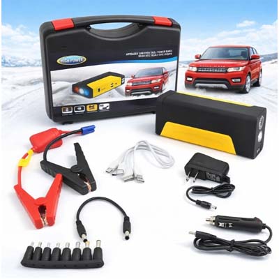 Emergency Car Battery Jump Starter With Tire Inflator
