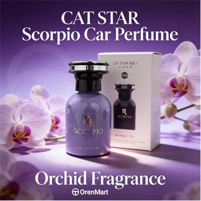 Cat Star Scorpio Car Perfume – Luxury Long-Lasting Car Fragrance, 120ml