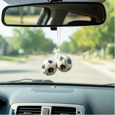 Sport Fresh Football Design Hanging Air Freshener 2pcs – Long-Lasting Freshness for Every Drive
