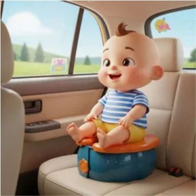 Foldable Travel Baby Potty Seat – Compact Design for Cars, Trips, and Everyday Emergency Use
