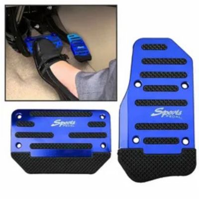 Brake Foot Pedal Pad Kit Non-Slip No Drill Aluminum Alloy Accelerator Pedal Covers