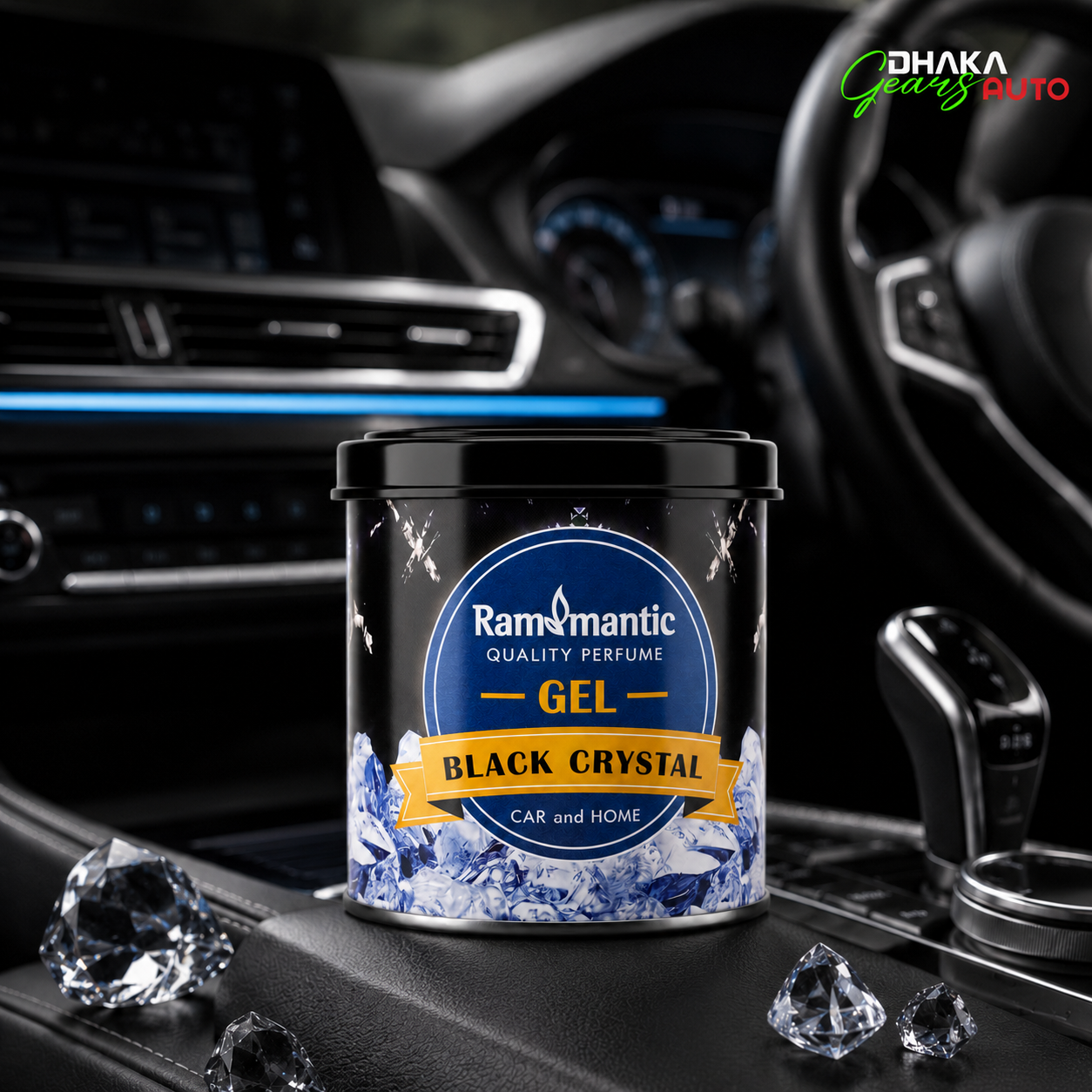 Ramomantic Gel Black Crystal Air Freshener