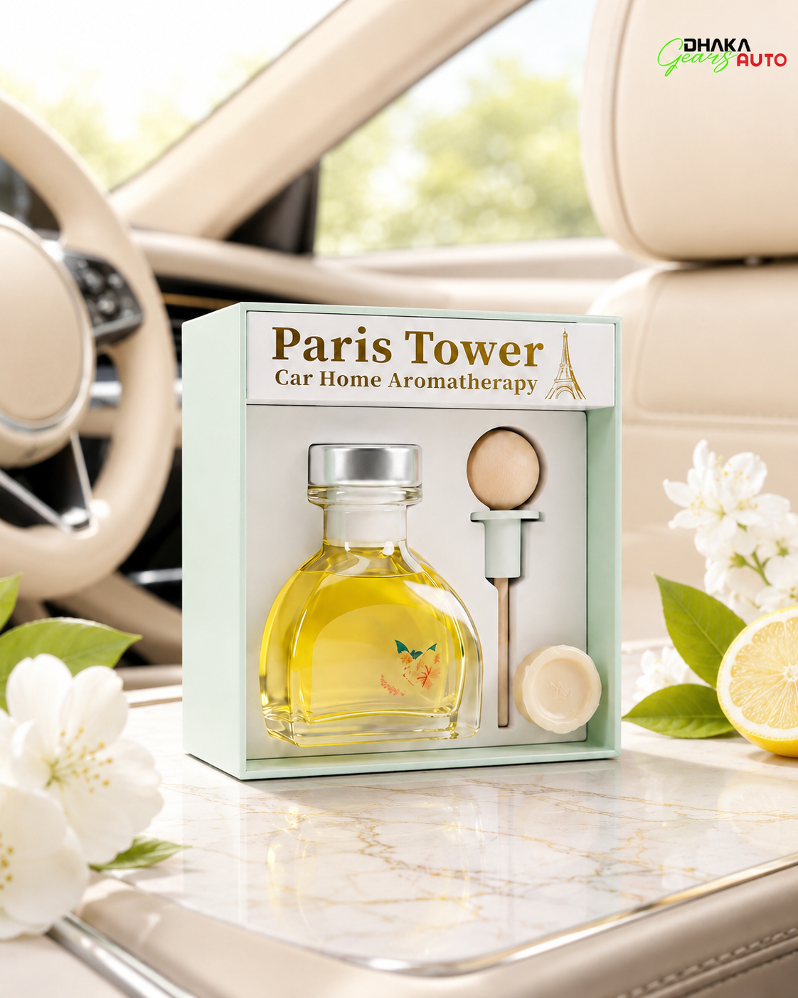 Paris Tower Lemon Car Home Aromatherapy