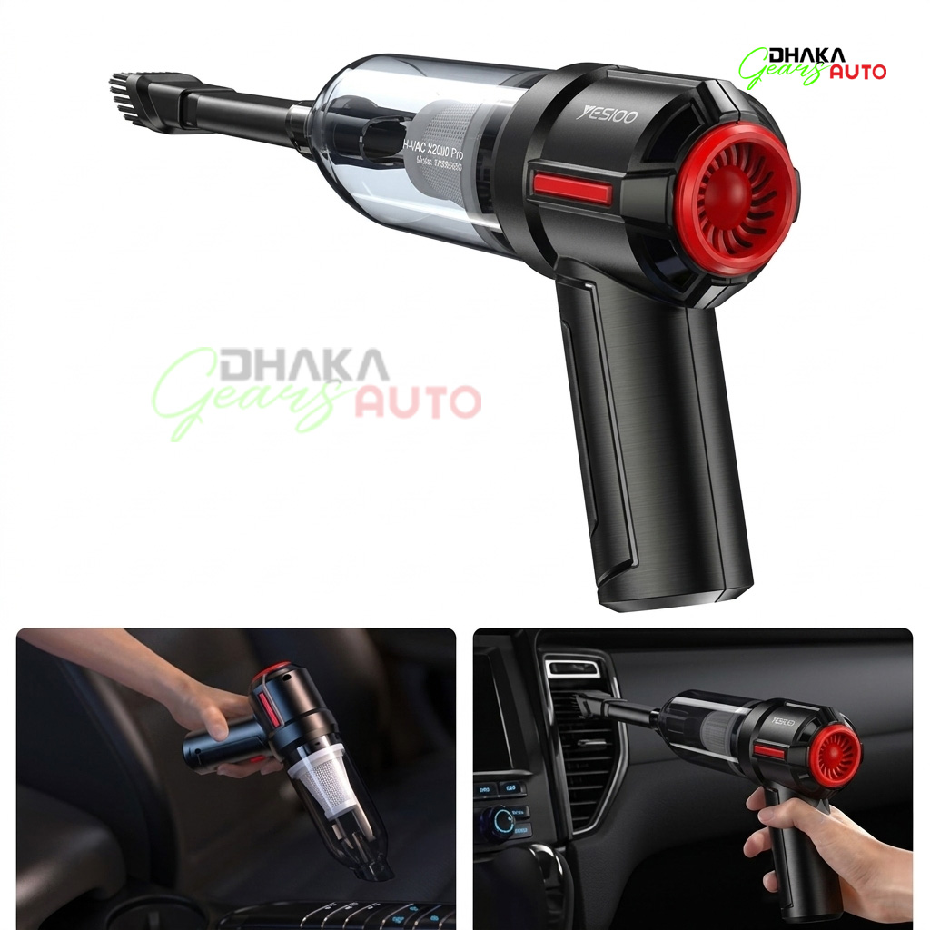 Yesido Rechargeable Vacuum Cleaner Cordless Handheld Portable Home Car High Power 4500Pa