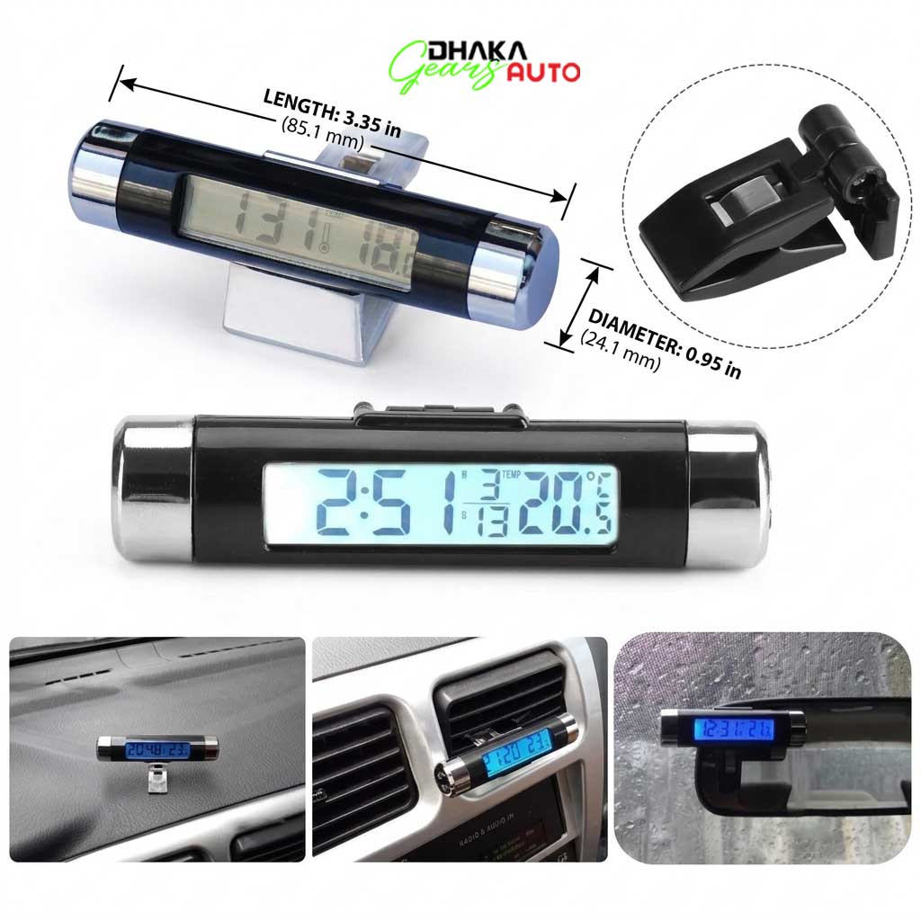 Car Ac Vent Clock And Car Dashboard Clock