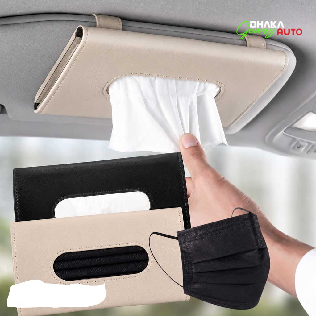 Car Sun Visor Tissue Box Holder | Luxury Tissue Box Holder for Car