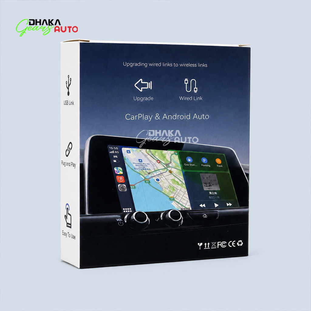 AI Box Wireless CarPlay Android Auto Adapter | Dhaka Auto Gear